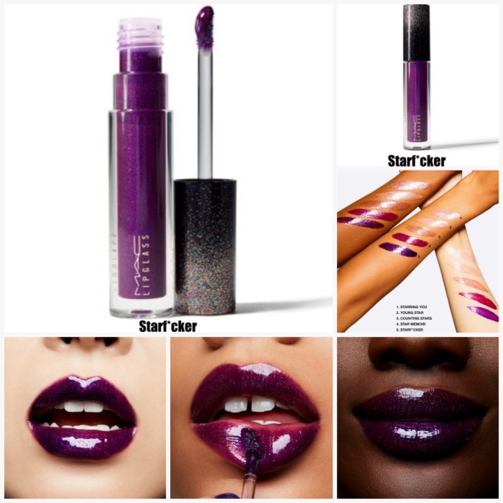 M.A.C Cosmetics Starring You Starf*cker Lipglass Lipstick - Picture 1 of 8